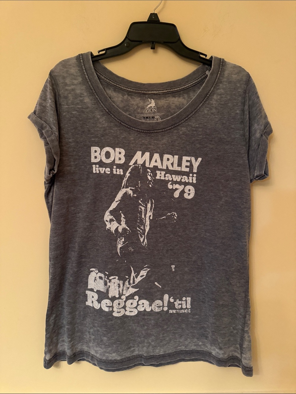 Bob Marley '79 Graphic Tee in Faded Gray Size XXL - Picture 2 of 8
